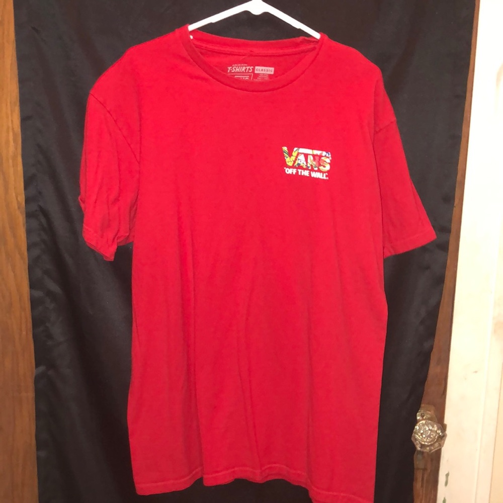 Vans “Off The Wall” Red T-Shirt - Men’s Large